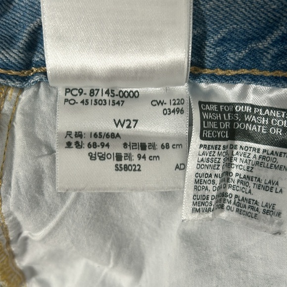 Levi’s White Wash Midi Side Slit Skirt size 27 - Picture 15 of 16